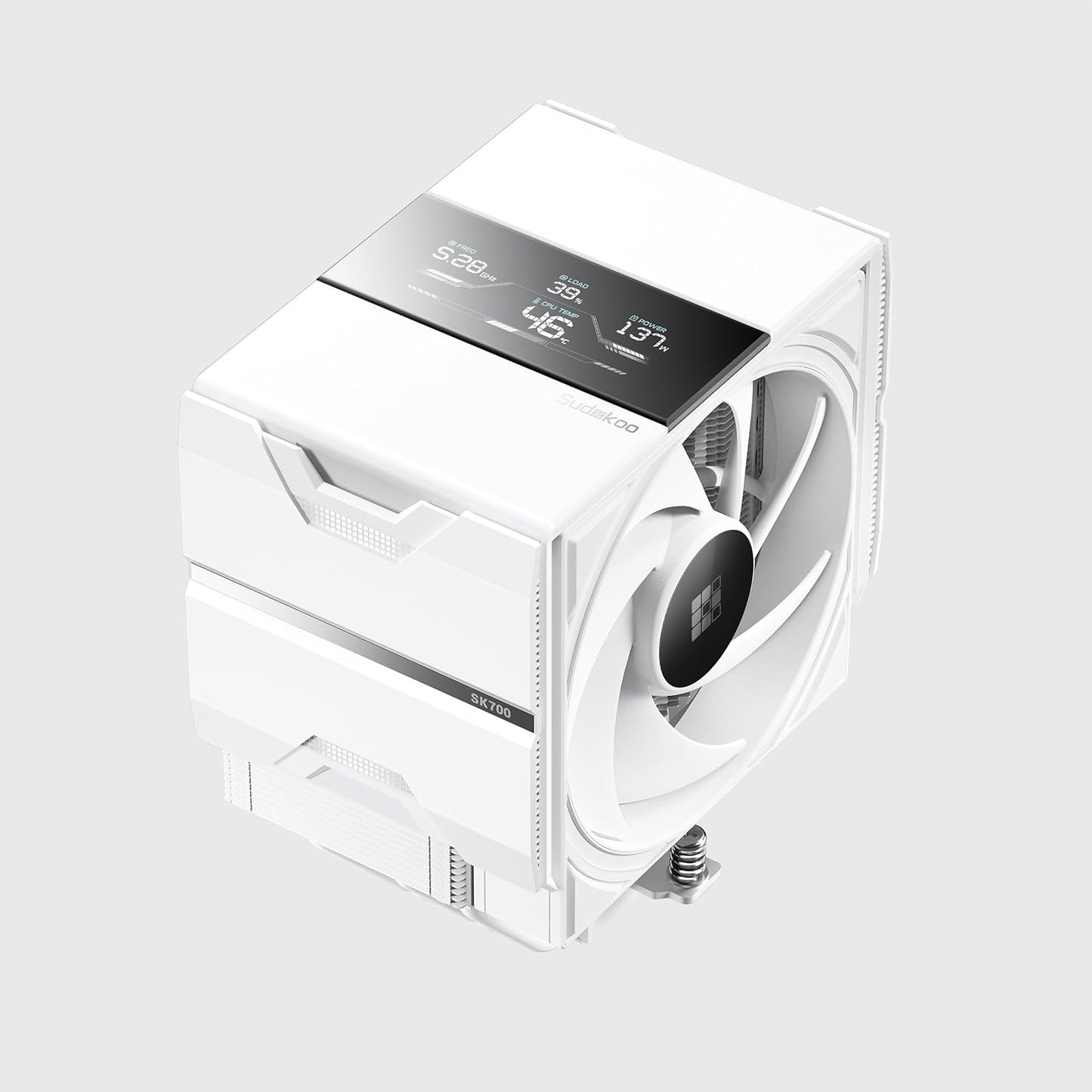 Sudokoo SK700V AM5 Digital Air CPU Cooler – Real-Time Monitoring with Full RAM Clearance