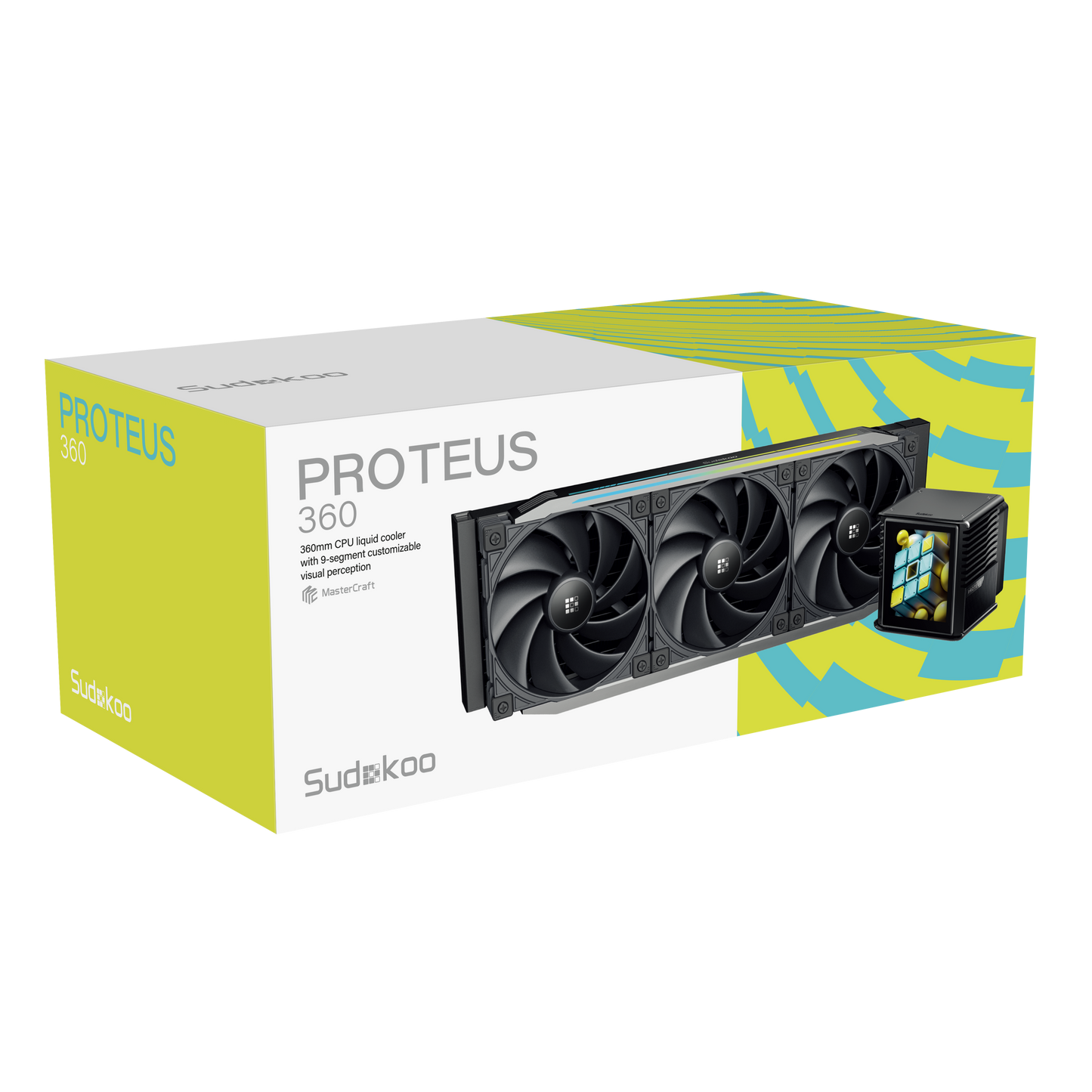 Sudokoo PROTEUS 360 LCD Liquid Cooler – Intelligent AIO with 3.4" Custom Display