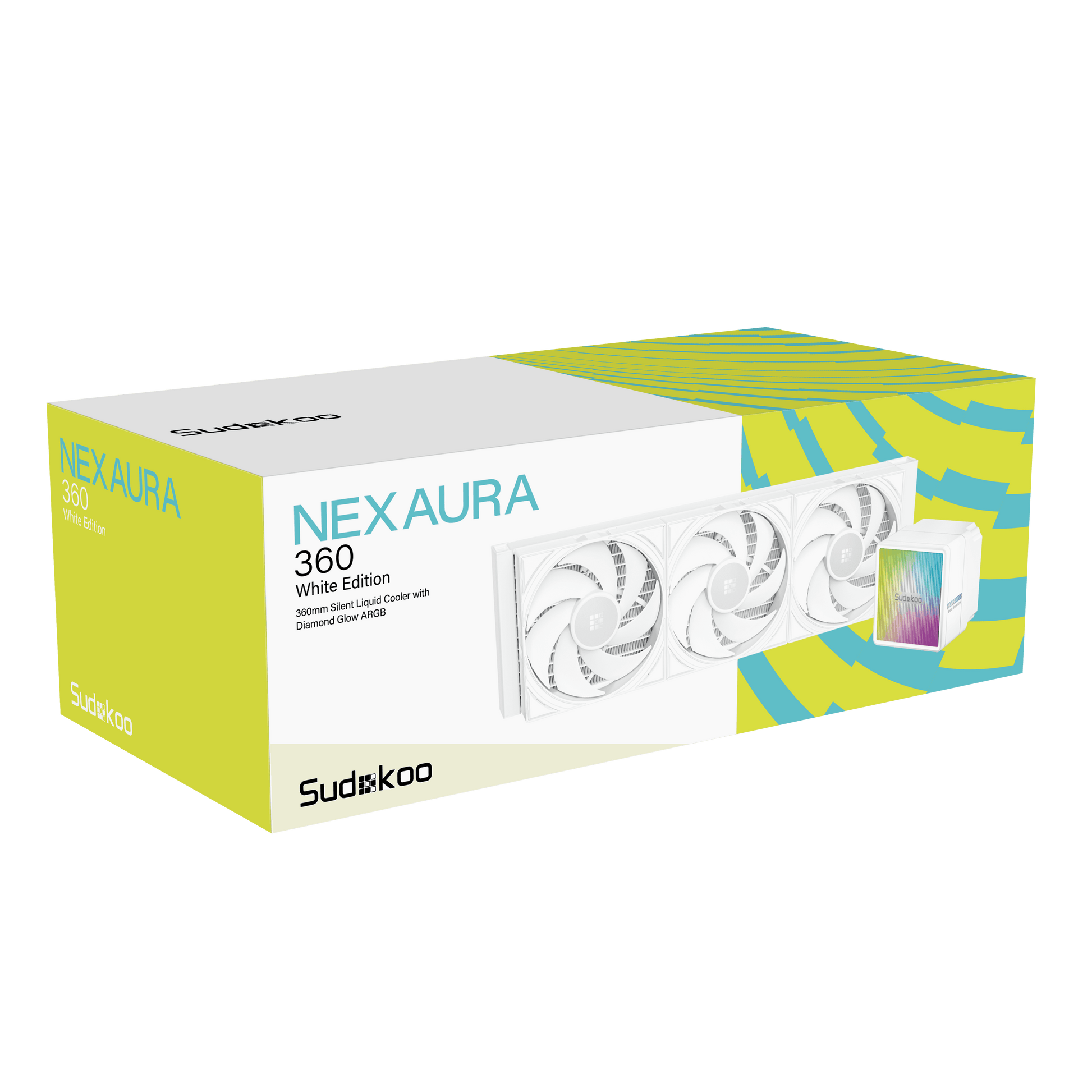 Sudokoo NEXAURA 360 Silent Liquid Cooler with Diamond Glow ARGB - HYG Inc