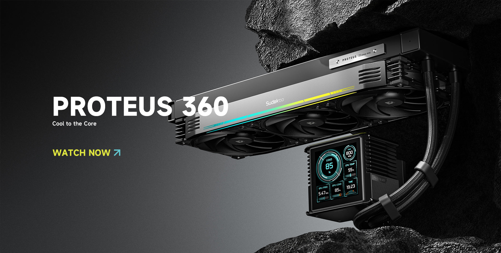 Load video: Sudokoo Liquid cooler-PROTEUS Installation Guide